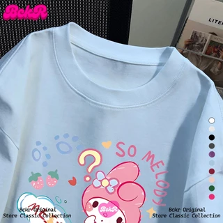 【จัดส่งตลอด 24 ชั่วโมง】🔥BCKR น่ารัก ลายกระต่าย คอกลม เสื้อ🐰เฉพาะกลุ่ม oversize เสื้อผญ เสื่อยืดYG189