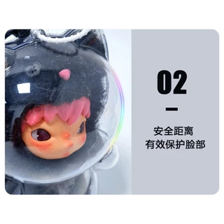 🚀ส่งจากไทย🚀 3PCS Hirono Road Journal Series Plush เคสป้องกัน,โปร่งใสกันน้ํา Hirono ตุ๊กตากรณี Lulupig Hirono พวงกุญแจไวนิล Plush ฝาครอบป้องกัน