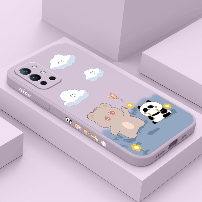 Warm Clouds เคสโทรศัพท์สําหรับ OnePlus 9 9R 9RT 8T 8 7 7T Pro 5G ซิลิโคนเหลวทั้งหมดรอบการป้องกัน