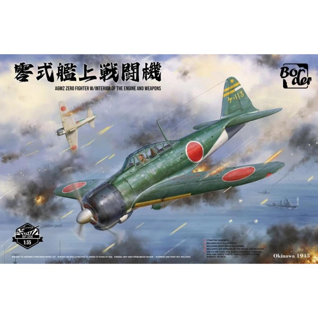 BORDER BF-006 1/35 A6M2 Zero Fighter พร้อมภายในเครื่องยนต์และ Wapons