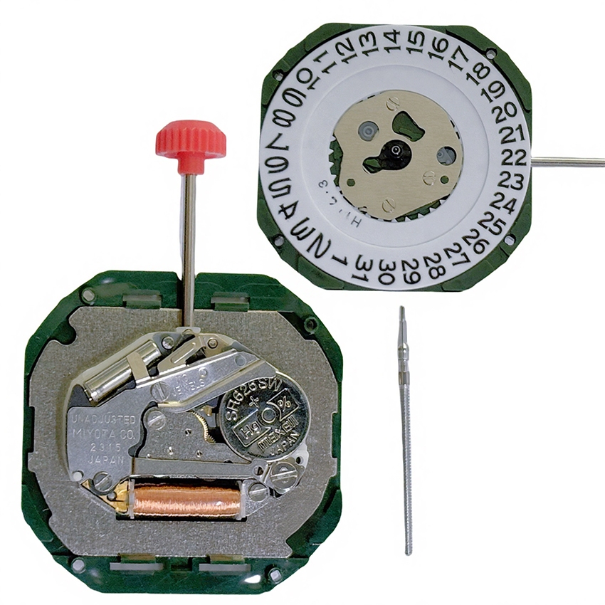 นาฬิกา 2315 Movement Date ที่ 3 นาฬิกา/6 นาฬิกาปฏิทินเดี่ยวยี่ห้ออุปกรณ์เสริมใหม่สําหรับ Miyota Move