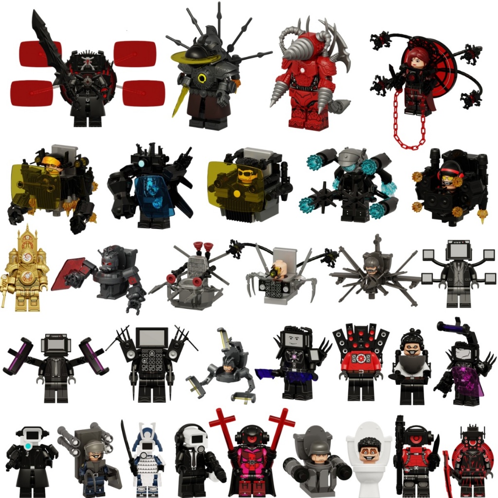 Skibidi Toilet Action Figure Doomsday Titan TV Man Clock Man Titan Drill Man Titan Speakerman ของเล่