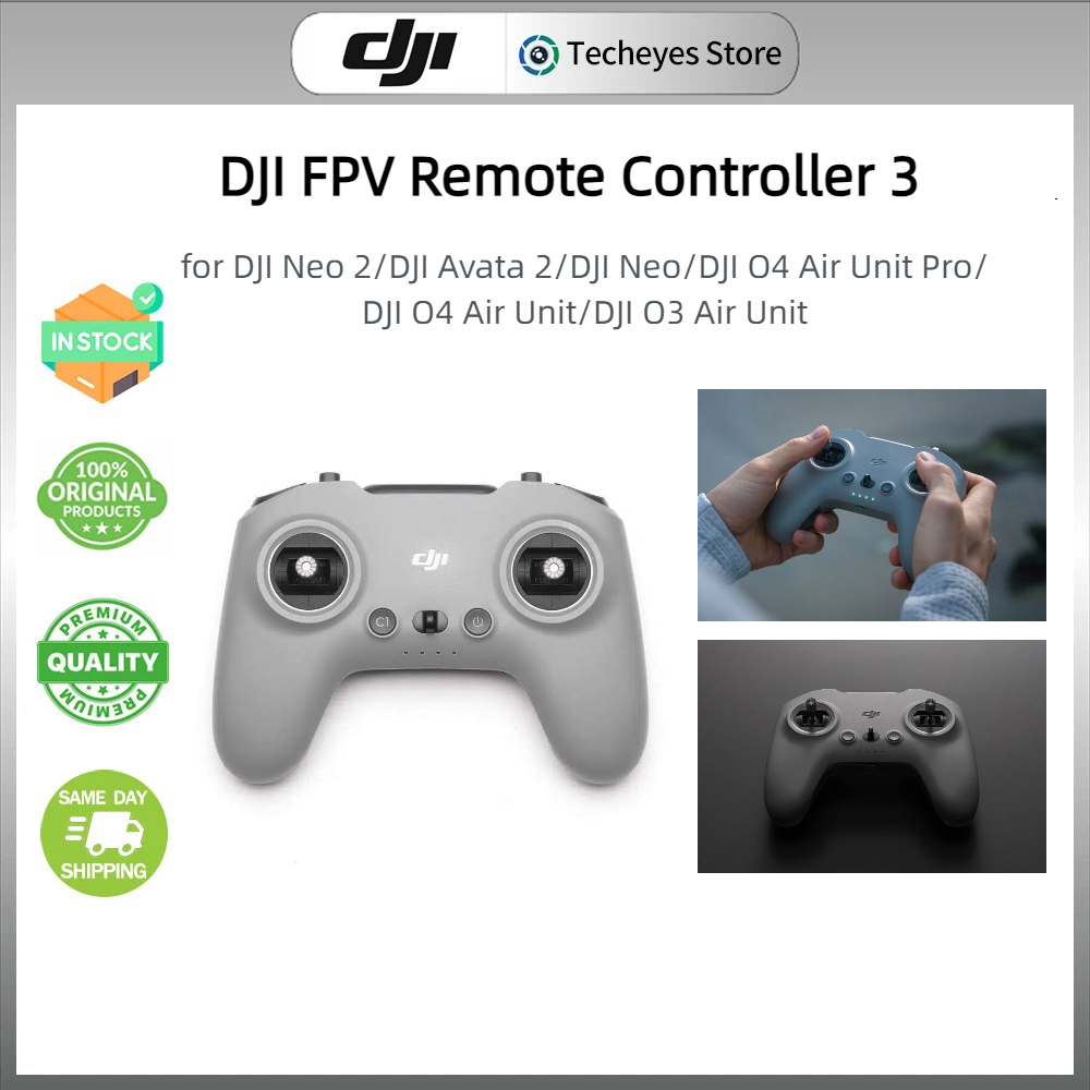 DJI FPV Remote Controller 3 - เข้ากันได้กับ DJI Neo/DJI Avata 2/O4 Pro/O4/O3 Air Unit Drone