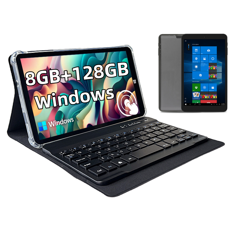 8 INCH AR3 Windows 10 แท็บเล็ตพีซี Z8350 CPU 8GB RAM 128GB ROM 1280*800 พิกเซลสร้างใน 4000mAh แบตเตอ