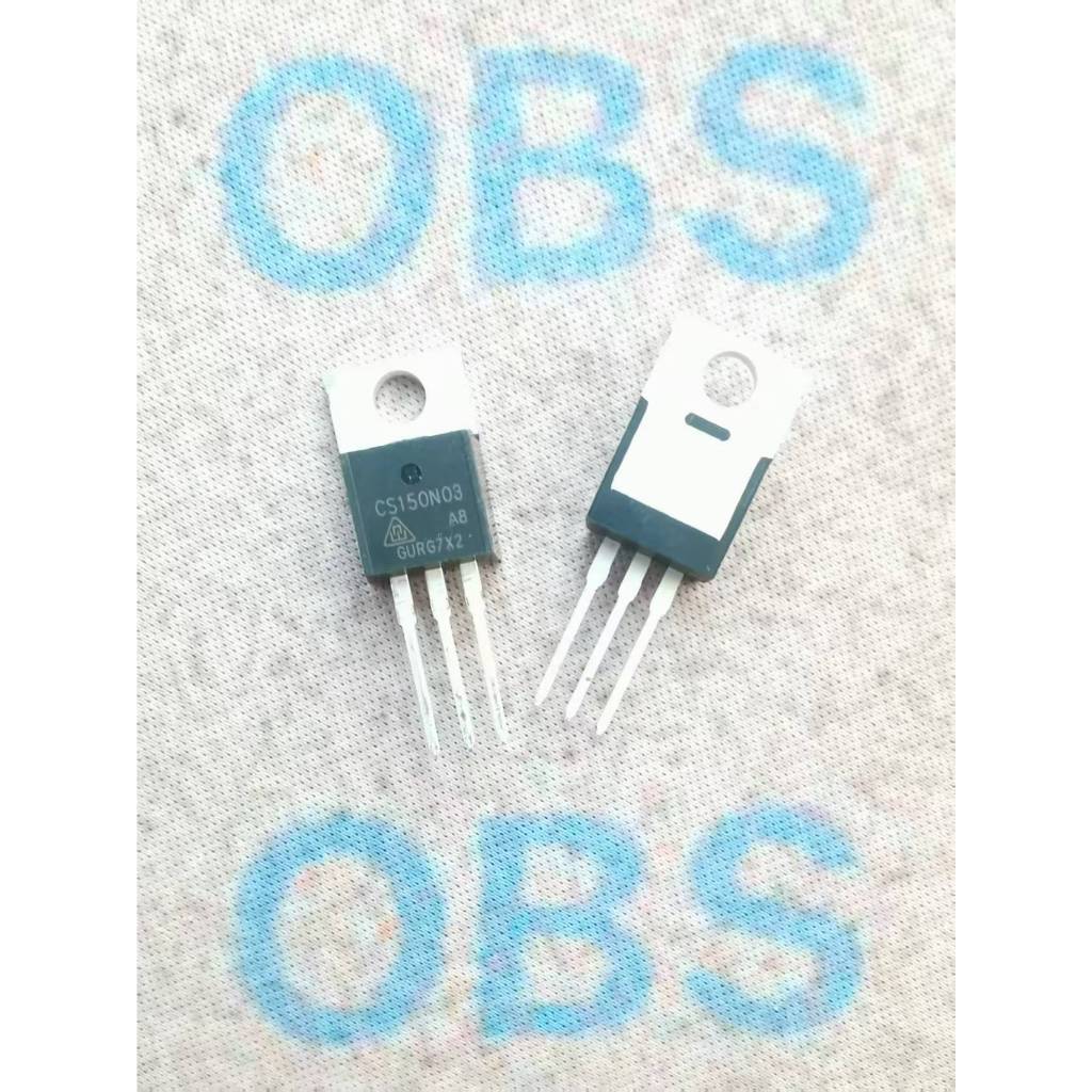 ((10 ชิ้น) CS150N03A8 Field Effect Tube CS150N03 ยี่ห้อใหม่ TO-220