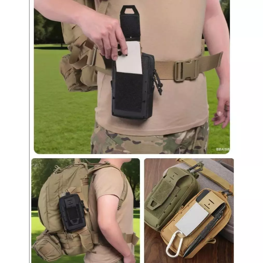กระเป๋าคาดเอว Molle 1000D อเนกประสงค์ กระเป๋าใส่โทรศัพท์มือถือ EDC พร้อมสายคล้องไหล่ thumbnail 7