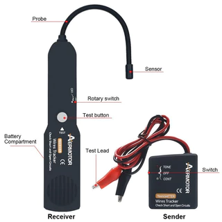 EM415pro 6V ถึง 42V Circuit Scanner วงจรสั้น/เปิดเครื่องตรวจจับวงจร/เครื่องทดสอบรถ/สายรัดสายไฟ Diagnostic Rod/รถติดตามวงจรสั้น