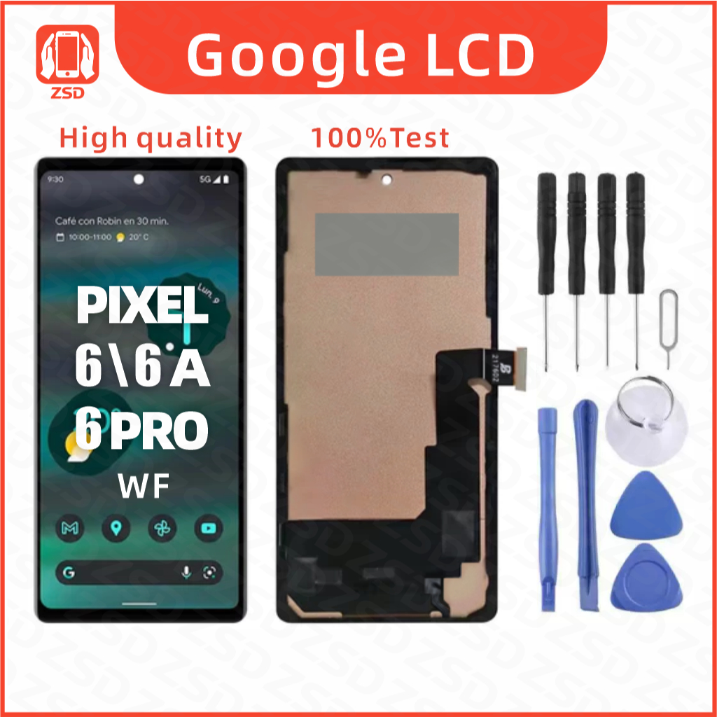 สําหรับ Google pixel6 / Pixel 6A/Pixel6pro จอแสดงผล LCD Touch Screen Digitizer Replacement