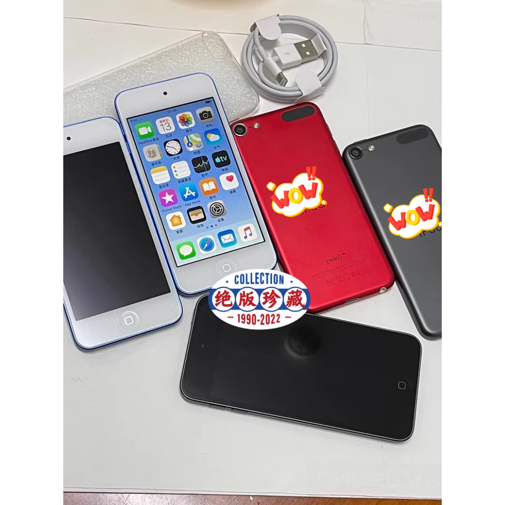 A2178 Touch 7th Gen/A1574 Touch 6h Gen,64GB/128GB/256GB เครื่องเล่นเพลง MP3/MP4 ปลดล็อค ไม่มี ID รอง