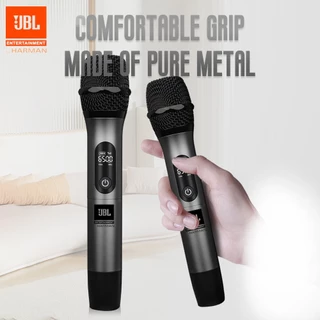 JBL ไมโครโฟนไร้สาย เจบีแอล เหมาะสําหรับลําโพงขนาด 6.5 มม. ไมโครโฟนไร้สายแบบชาร์จไฟได้วัสดุโลหะ