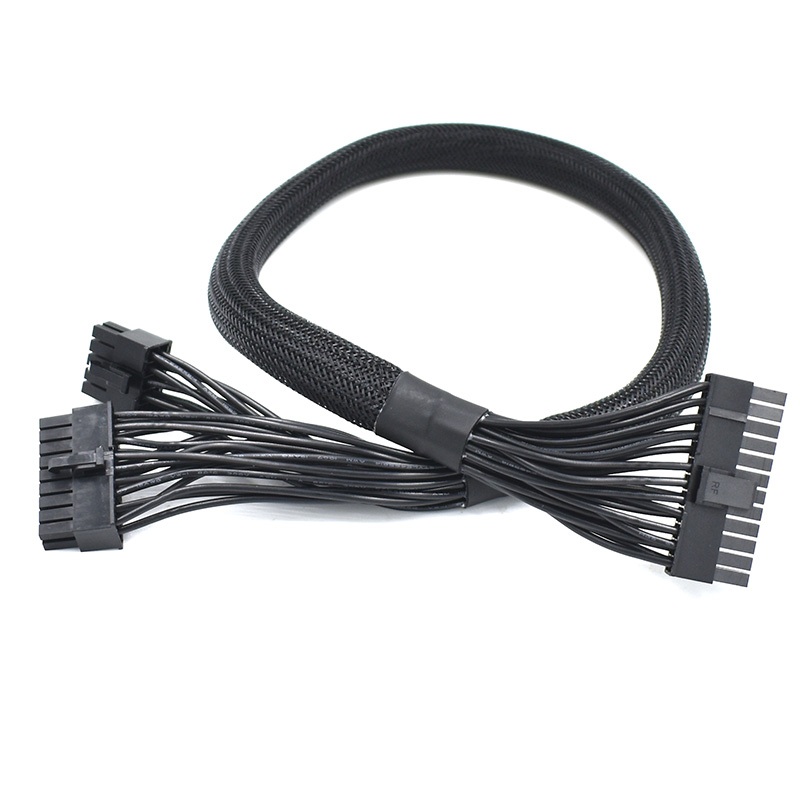 60 ซม.Modula PSU M/B 10Pin + 18Pin ถึง 24 Pin ATX PSU Power Modular สําหรับ Braided Sleeved สําหรับ 