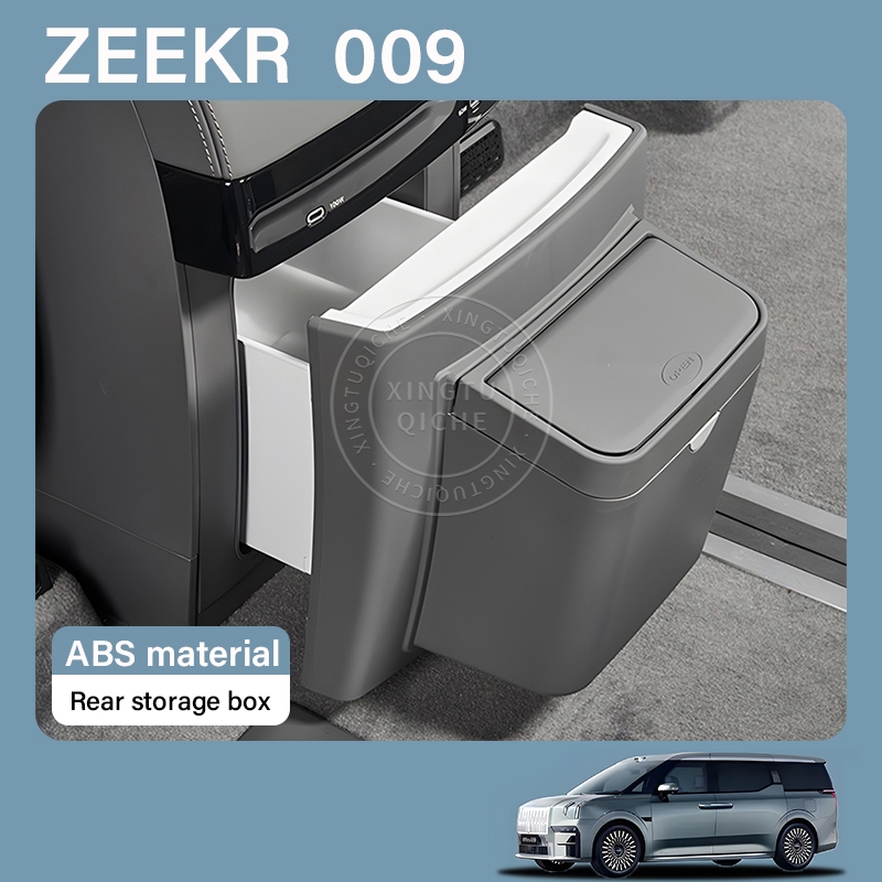 เหมาะสําหรับ 2025 2026 zeekr 009 ตู้เย็น Kick-Proof Board ด้านหลังถังขยะฝาครอบป้องกันแผ่นอุปกรณ์จัดเก็บข้อมูลการปรับเปลี่ยนเบาะภายใน