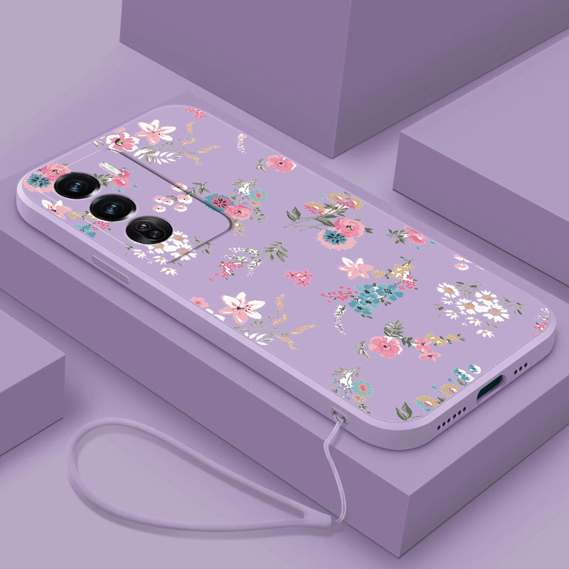 Vivo Y200 Y100 5G Y19s Beauty Flowers Mobile Case Candy Floral Casing Soft Cover