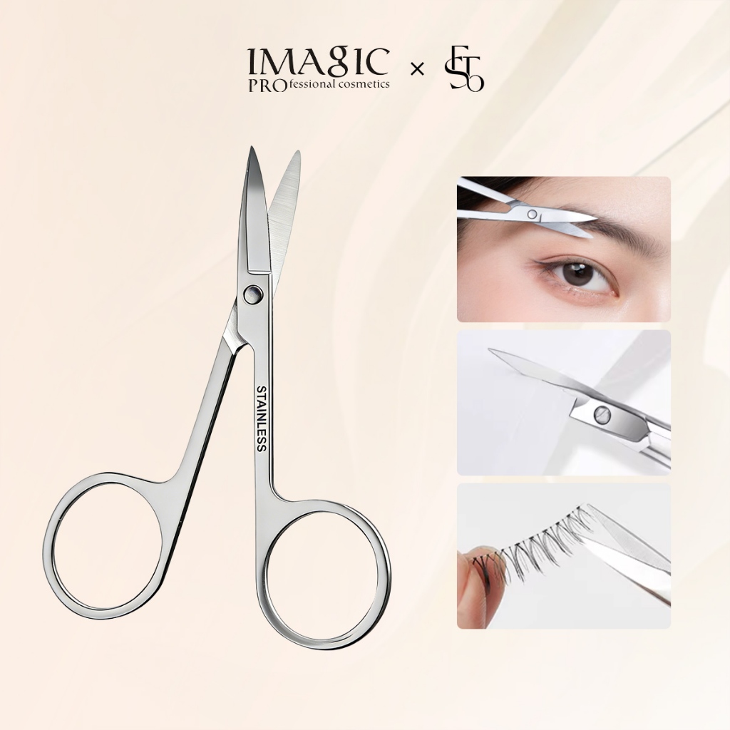 Imagic กรรไกรสแตนเลสสําหรับตัดแต่งคิ้วขนาดเล็กแบบมืออาชีพ
