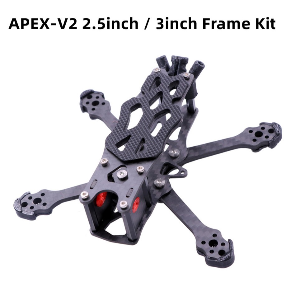 Qwinout APEX-V2 2.5 นิ้ว/3 นิ้ว FPV RC ของเล่นเครื่องบิน Quadcopter กรอบชุดสําหรับ Caddx Polar / Nebula Nano 1103 1104 1106 1204 มอเตอร์ไร้แปรง
