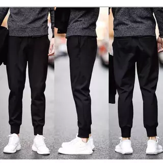 MANSTR ใหม่ผู้ชายหลวมสบายๆฤดูใบไม้ร่วง/ฤดูหนาว Thicken ความร้อนกางเกง Street สไตล์ All-Match Plus ขนาด Basic สีดํากางเกงผู้ชาย M-5XL