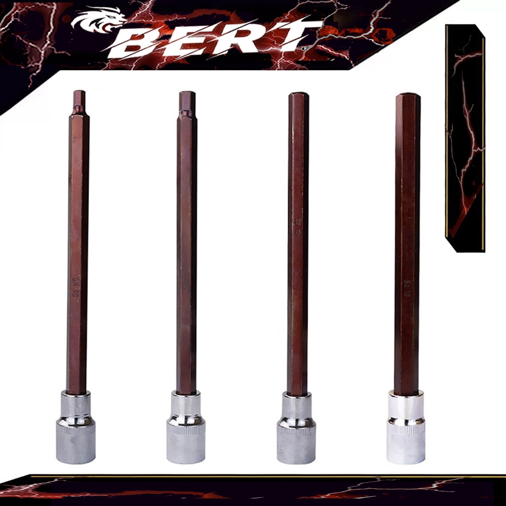 BERT 🇹🇭｜1/2" Hex Torx ไขควงบิต นิ้วซ็อกเก็ตไดรฟ์เครื่องมือ ลูกบล็อกเดือยโผล่ ลูกบล็อก หัวหกเหลี่ยม