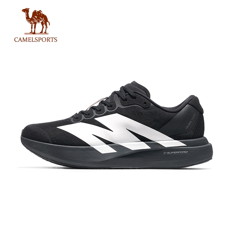 CAMEL SPORTS รองเท้าวิ่งผู้ชาย ออกแบบมาพร้อมแผ่นคาร์บอนหนาและเทคโนโลยีระบายอากาศ สำหรับการวิ่งกลางแจ้ง