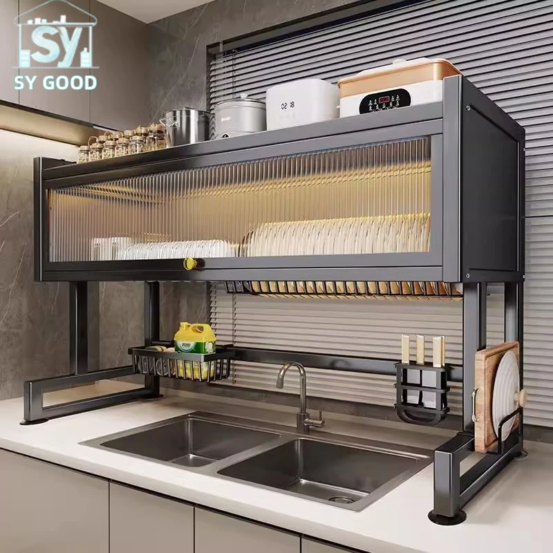 SY ชั้นวางจานสแตนเลสบนซิงค์ 1-2 ชั้น ขนาด 65/75/85/95/105 ซม