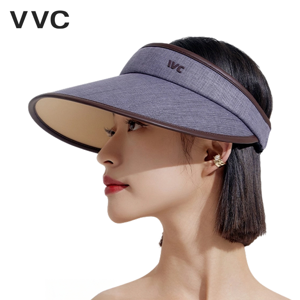 VVC หมวกกันแดดผู้หญิงปีกกว้าง แบบเปิดกระหม่อม UPF50+ สำหรับกีฬากลางแจ้ง