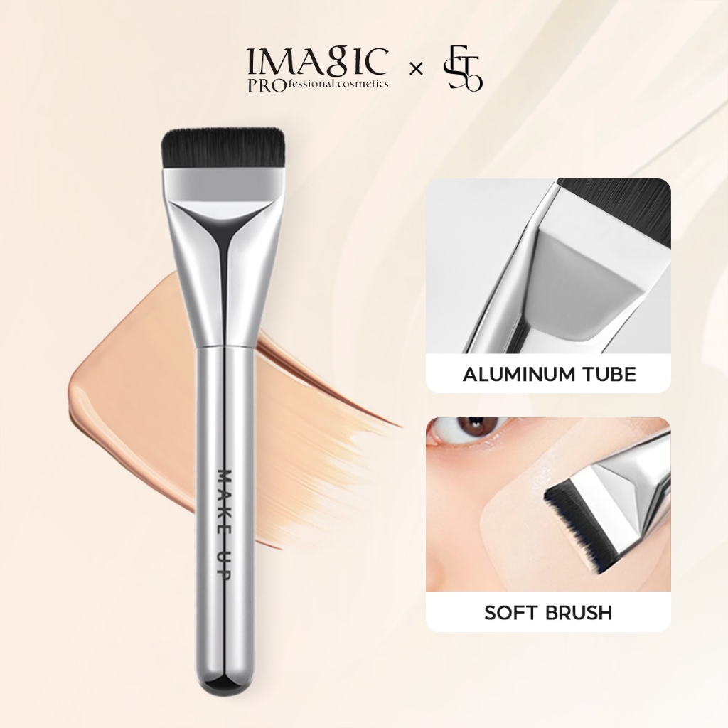 Imagic แปรงแต่งหน้า แปรงรองพื้น มืออาชีพ ด้ามจับชุบไฟฟ้า ทนทาน