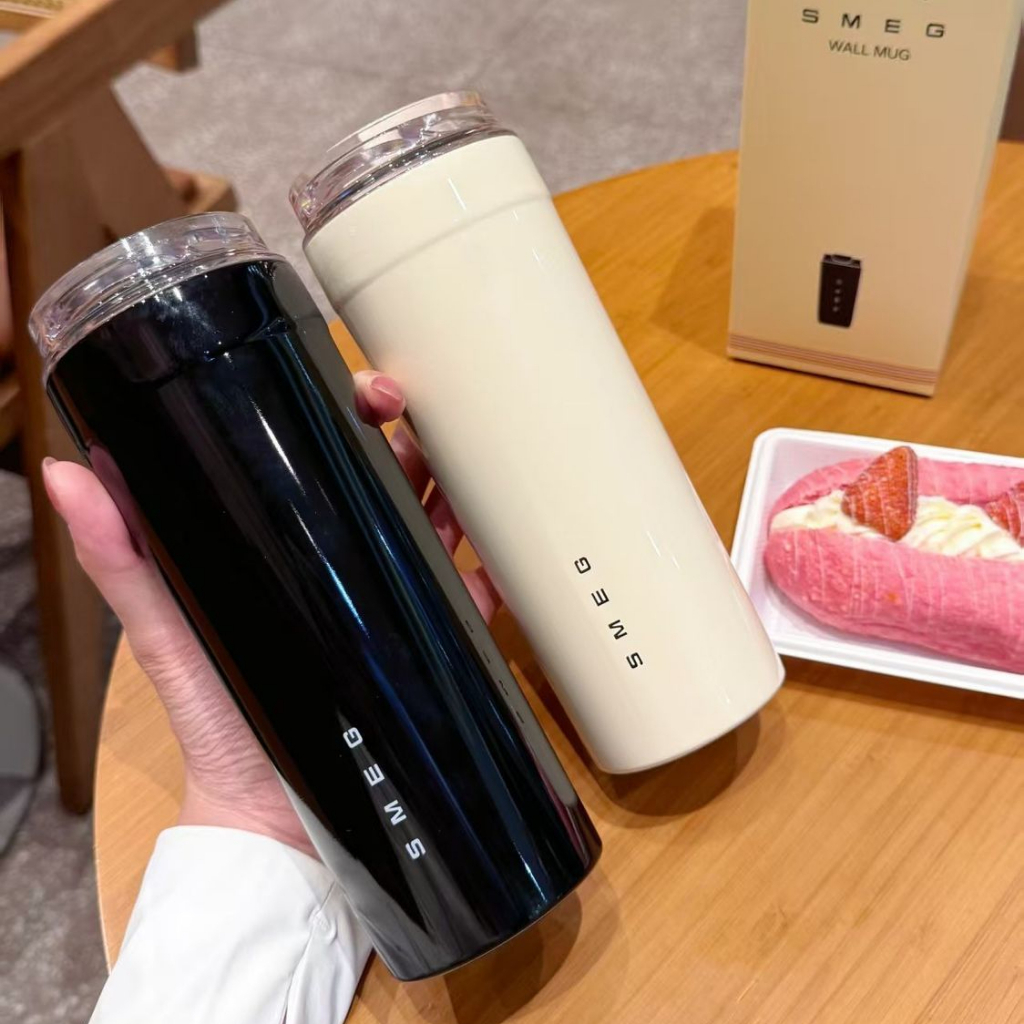 แก้วเก็บอุณหภูมิ SMEG ระดับพรีเมียม ทรงตรง สแตนเลส 316 จากเยอรมนี ความจุ 550ML สไตล์ INS สำหรับพกพา