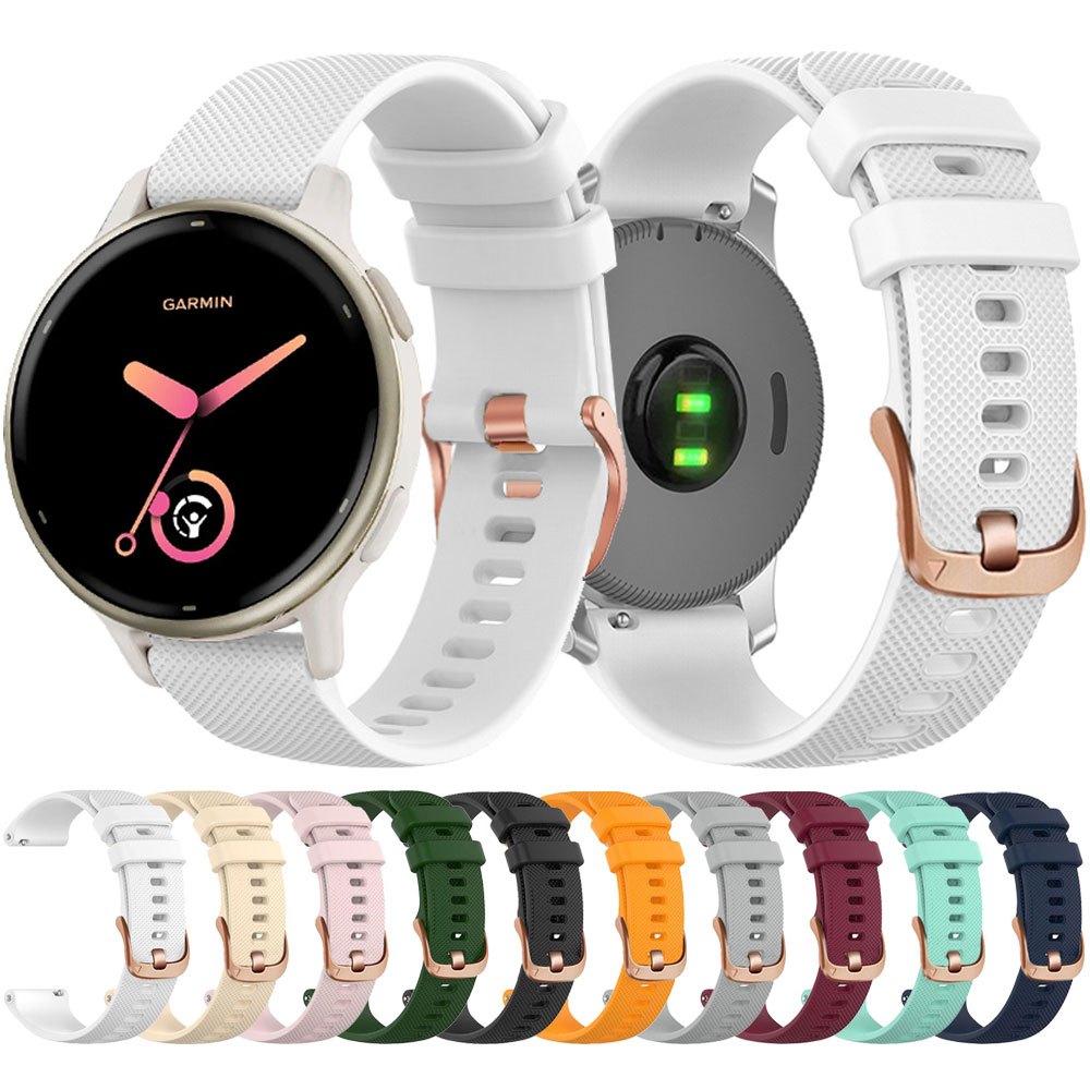 เหมาะสําหรับGarmin Forerunner 1655564524557042 mAhmulapro的18/20 mAh米表带Vivoactive 4S Vivoactive 5 6 3 Venu Sq 2 Plus Venu4 41 มม. ซิลิโคนซิลิโคนอุปกรณ์เสริม Nyg3