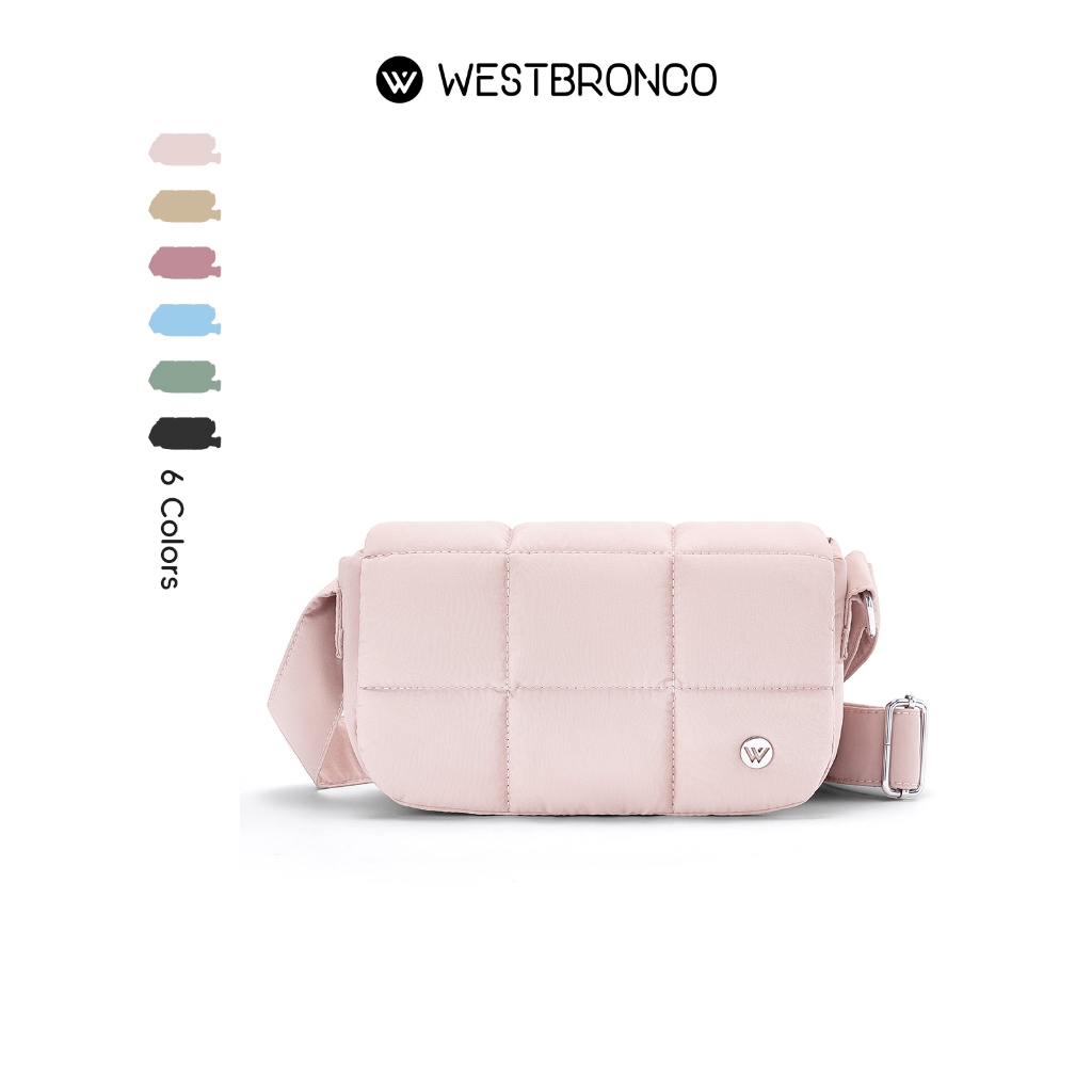 WESTBRONCO รุ่นPie (พาย) กระเป๋าสะพายข้าง ดีไซน์แฟชั่น สีสันน่ารัก กันน้ำได้