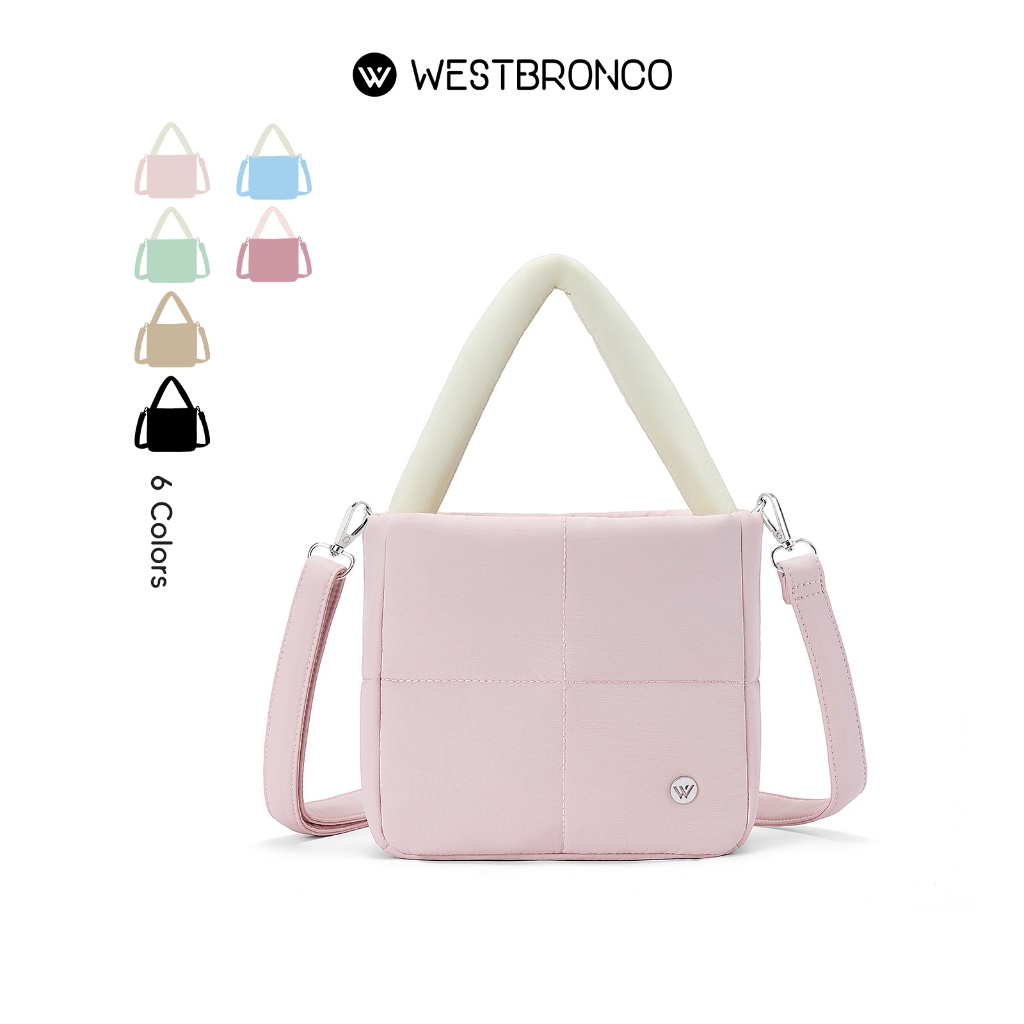 WESTBRONCO เวสต์บรอนโก กระเป๋าสะพายข้างลายสก๊อตสําหรับผู้หญิงกระเป๋าสะพายไหล่กระเป๋าถืออเนกประสงค์แฟชั่นลําลองและเหมาะกับการทํางาน