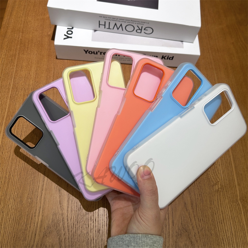 Oppo A54 A55 A57 A77s 4G Reno 5Z 6Z 7Z A52 2 In 1 Design Jelly สีกันกระแทกเคสโทรศัพท์