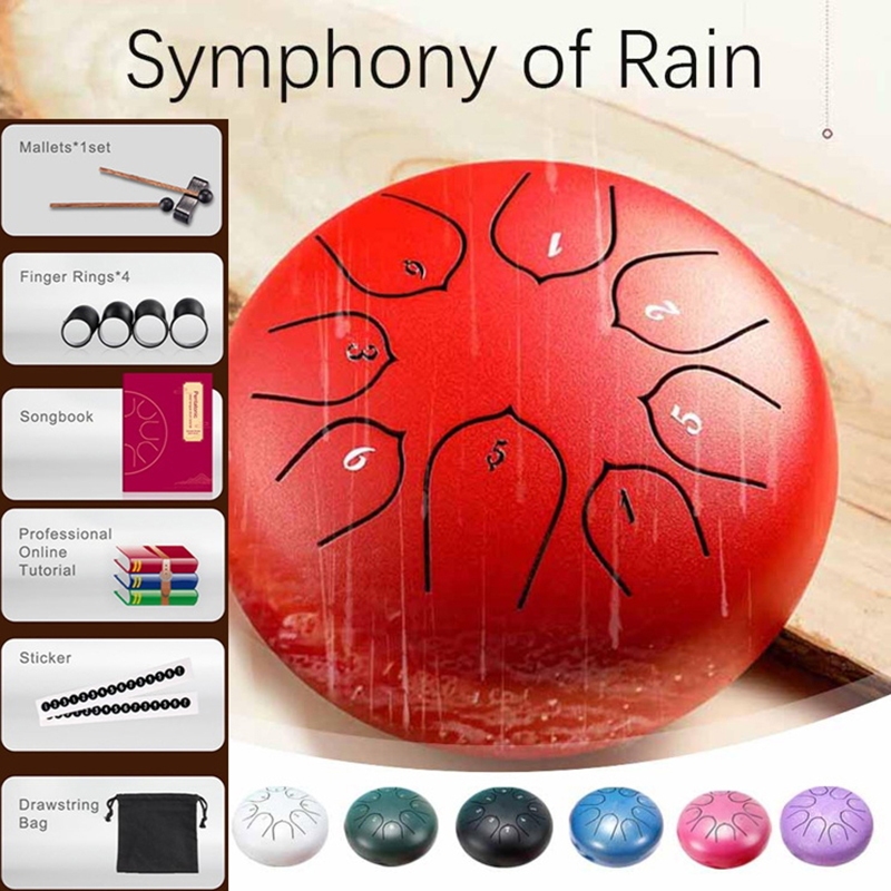 Rain Drum Rain Drum สําหรับนอกเมื่อฝนตก Rains Rain Drum For Outside Garden Chakra Drum Chakra Drum F