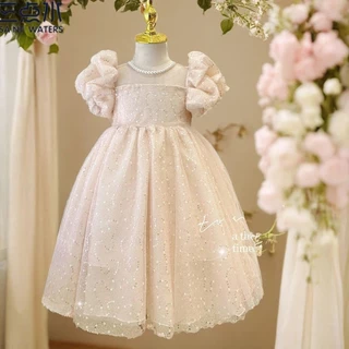 ชุดเจ้าหญิงลายใหม่สำหรับเด็ก ผ้ากอซ ใส่สบายในฤดูร้อน