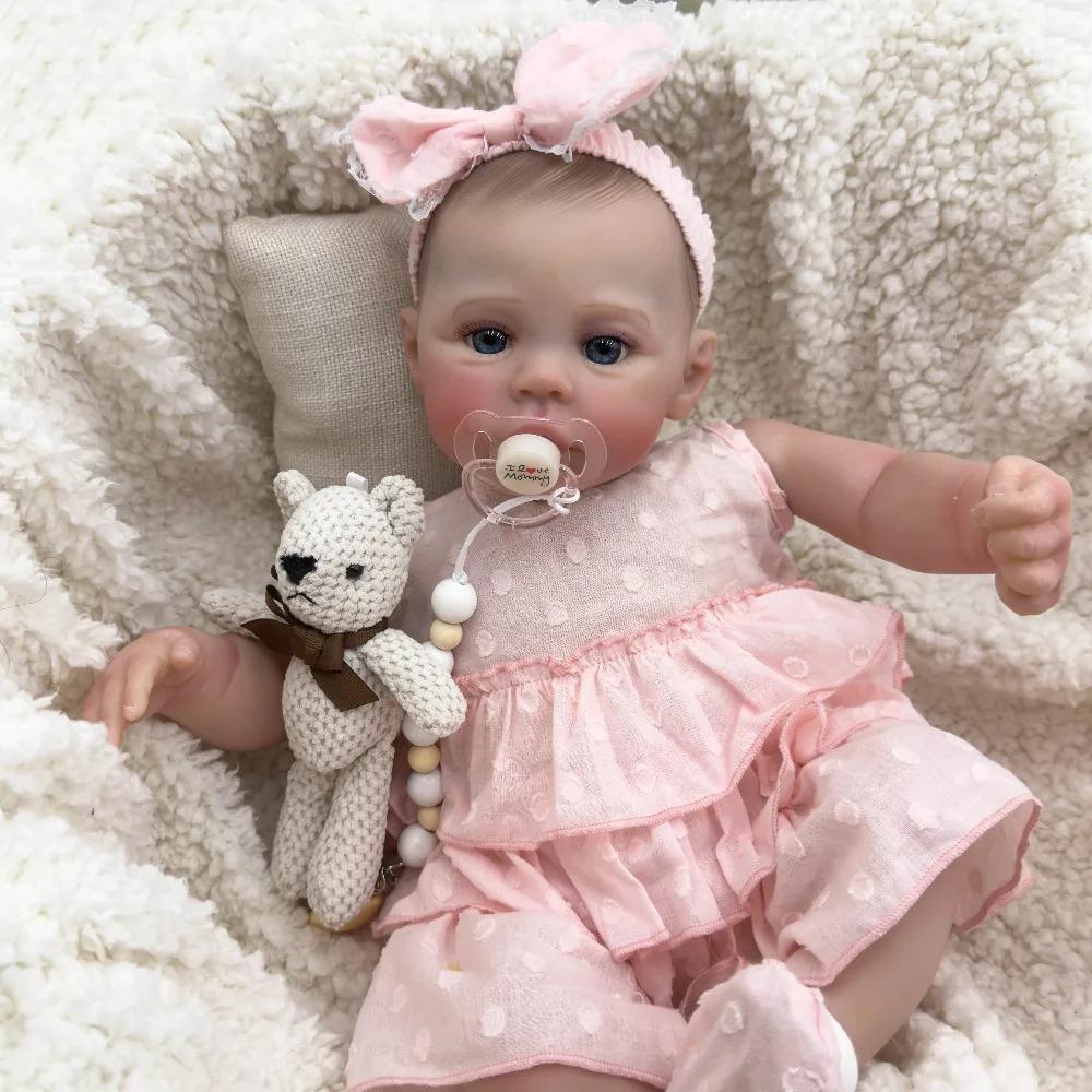 NPK 18 นิ้ว Meadow Soft Body Reborn ตุ๊กตาเด็ก 100% handmade 3D ผิว Visbile หลอดเลือดดําสะสม Art ตุ๊