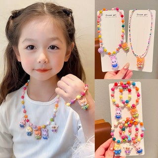 สร้อยคอยางสังเคราะห์ตุ๊กตาเจ้าหญิงอนิเมะสีสันสดใส เหมาะสำหรั…