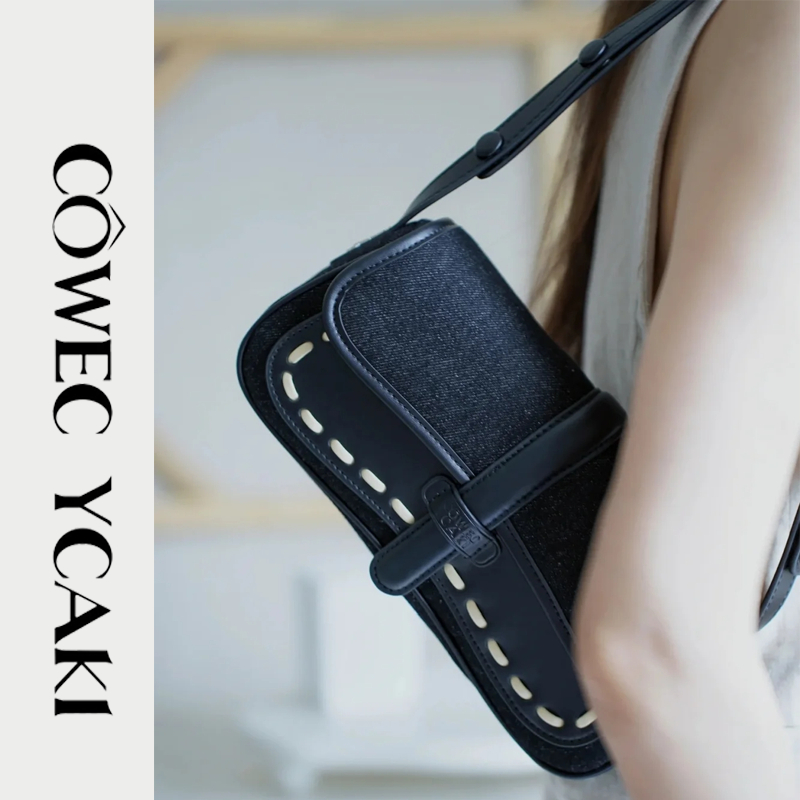 COWEC YCAKI حقيبة تحت الإبط فاخرة — أسود — صورة 4