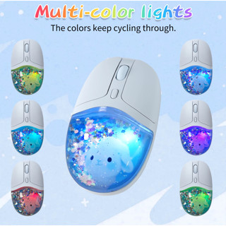 เมาส์ไร้สาย Tri-Mode Bluetooth 2.4Ghz Silent Optical Flowing…