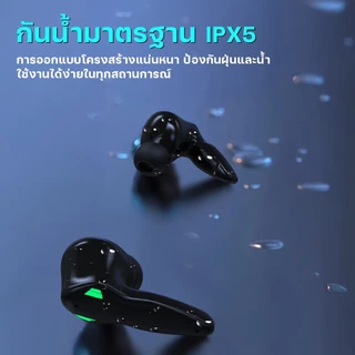 BUDS 5 PRO หูฟังสําหรับเล่นเกมใหม่ล่าสุด, การออกแบบหมวกกันน็อคพิเศษ, เอฟเฟกต์แสงที่เป่าใจ, เสียงสเตอริโอระดับ HiFi iPX5 กันน้ํา Build-in Mic, ลดเสียงรบกวน ENC