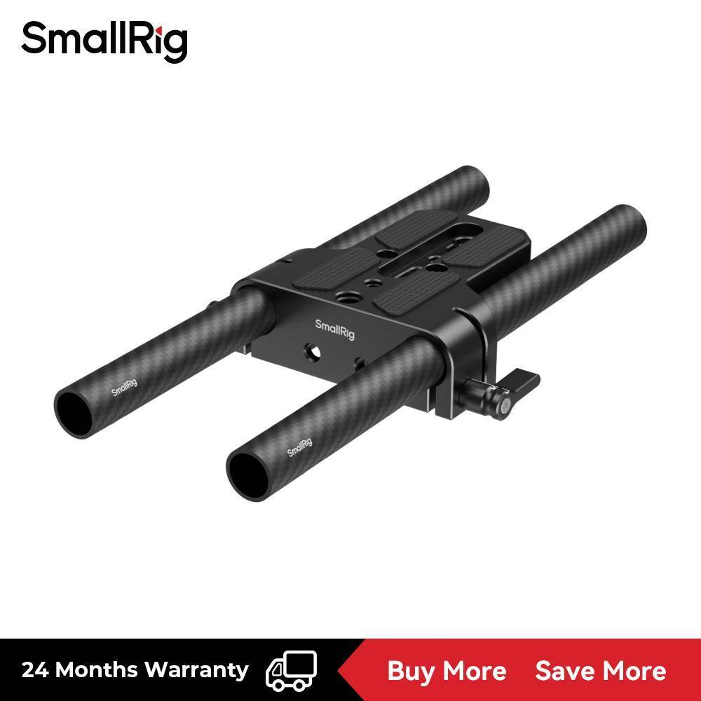 SmallRig Bottom Mount Plate with Dual 15mm Rod Clamp 5609