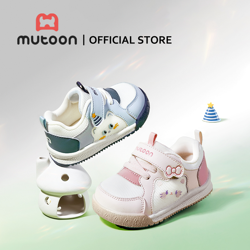 【Mutoon】รุ่นใหม่ ฤดูร้อน ส้นนิ่มระบายอากาศได้ดี เหมาะสำหรับลูกน้อยวัยเรียนمشي ลายการ์ตูนแมวน่ารัก