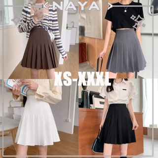 NAYA กระโปรงพลีทจีบเล็ก กระโปรงเทนนิสยาว มีซับในในตัว ผู้หญิ…