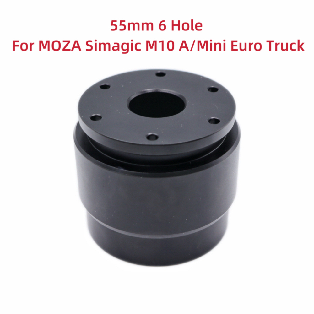 ใหม่ 55 มม.6 หลุมแข่งจําลองเกมพวงมาลัย Quick Release Hub อะแดปเตอร์สําหรับ MOZA Simagic M10 A/Mini E