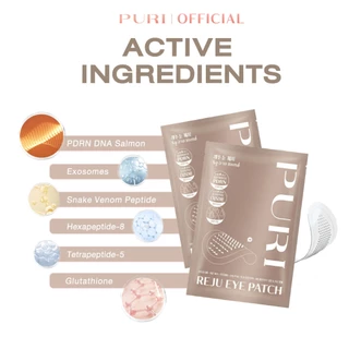 [ซื้อ 8 แถม 1]Puri มาส์กตา มาส์กเข็ม Microneedle 3000 เข็ม ลดริ้วรอย ลดถุงใต้ตา ยกกระชับ นวัตกรรมเกาหลี | Reju Eye Patch Size L 9 ชิ้น [ของแท้ 100%]