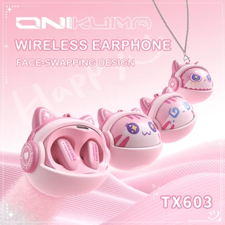 ONIKUMA TX603 TWS ชุดหูฟังสําหรับเล่นเกมชุดหูฟังไร้สายรองรับ Bluetooth 5.4 และเข้ากันได้กับระบบ Android/iOS ฯลฯ