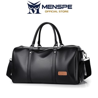 MENSPE กระเป๋าเดินทาง กระเป๋าเดินทาง หนัง PU ฟิตเนส ช่องแยกแ…