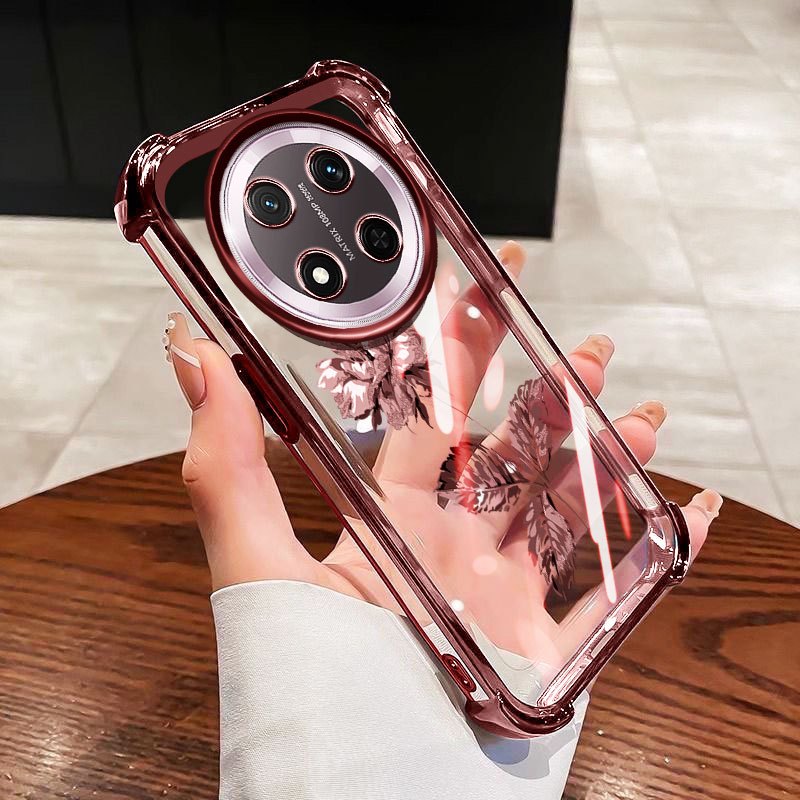 VRQR สําหรับ Huawei Honor X9D X9C 5G Magic 7 Lite 5G ผีเสื้อ World กันกระแทกเคสโทรศัพท์ใส