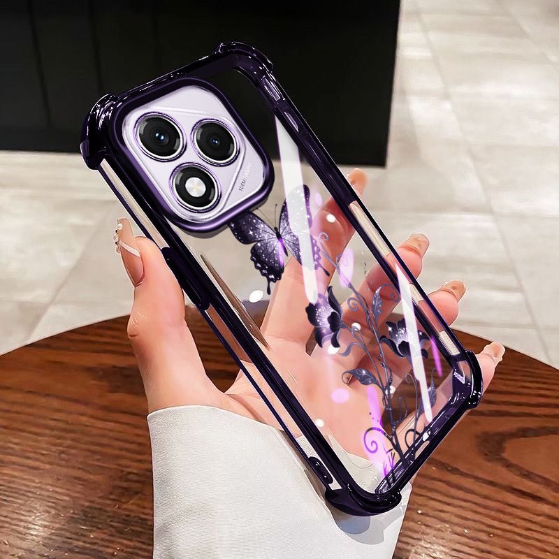 VRQR สําหรับ Huawei Honor 400 5G Honor 400 Lite 5G X70i ผีเสื้อ World กันกระแทกเคสโทรศัพท์ใส - รูปที่ 4