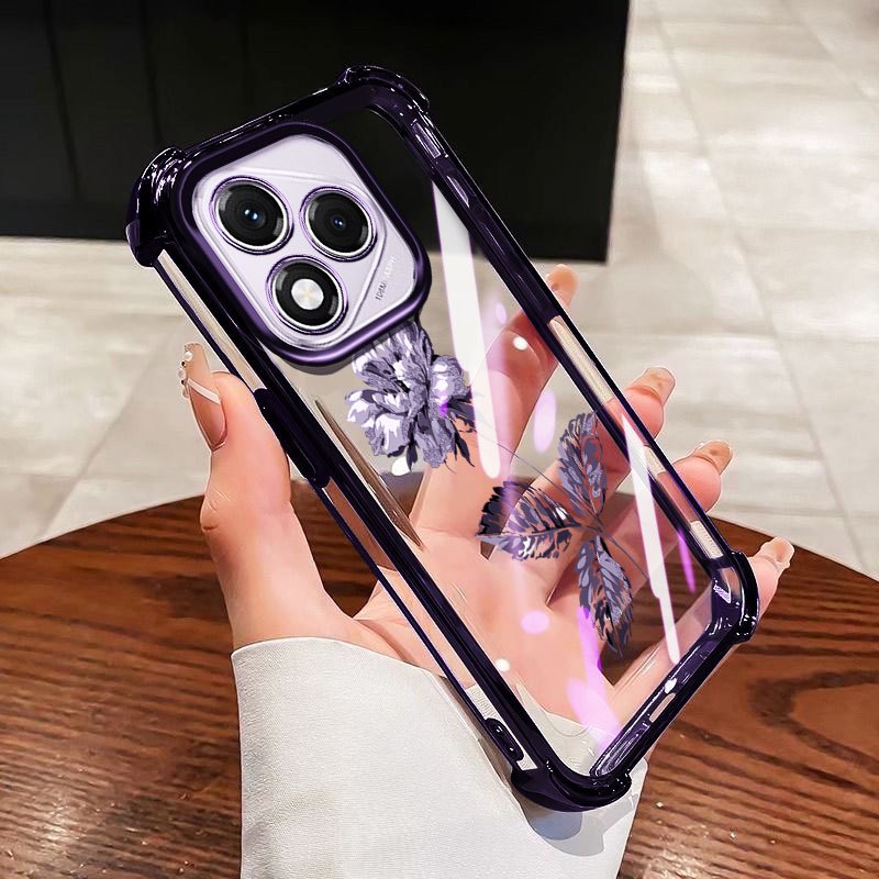 VRQR สําหรับ Huawei Honor 400 5G Honor 400 Lite 5G X70i ผีเสื้อ World กันกระแทกเคสโทรศัพท์ใส - รูปที่ 3