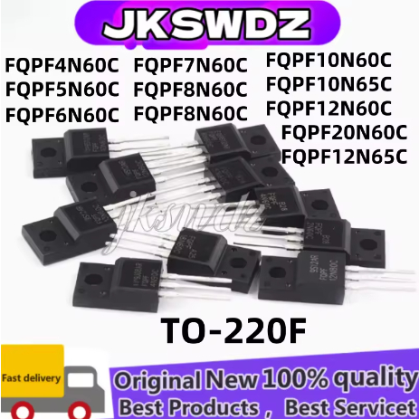 1-5PCS 100% ใหม่ FQPF4N60C FQPF5N60C FQPF6N60C FQPF7N60C FQPF10N60C FQPF10N65CPFQPF12N60C FQPF20C FQ