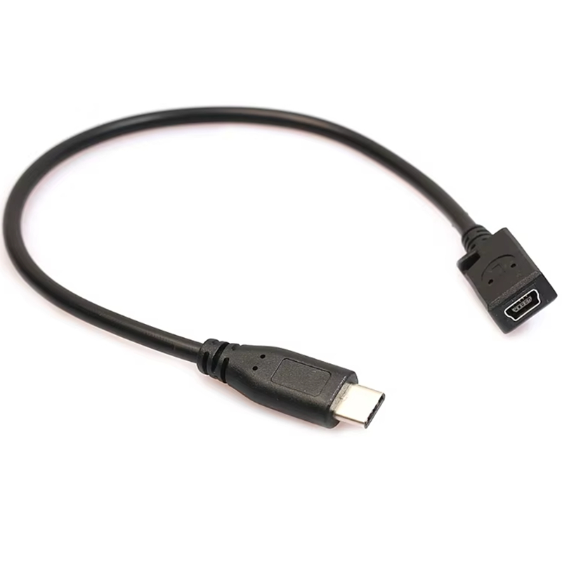 สาย USB Type C เป็น Mini USB USB C ชายกับมินิ USB หญิงอะแดปเตอร์แปลงเครื่องชาร์จสายเคเบิลข้อมูล