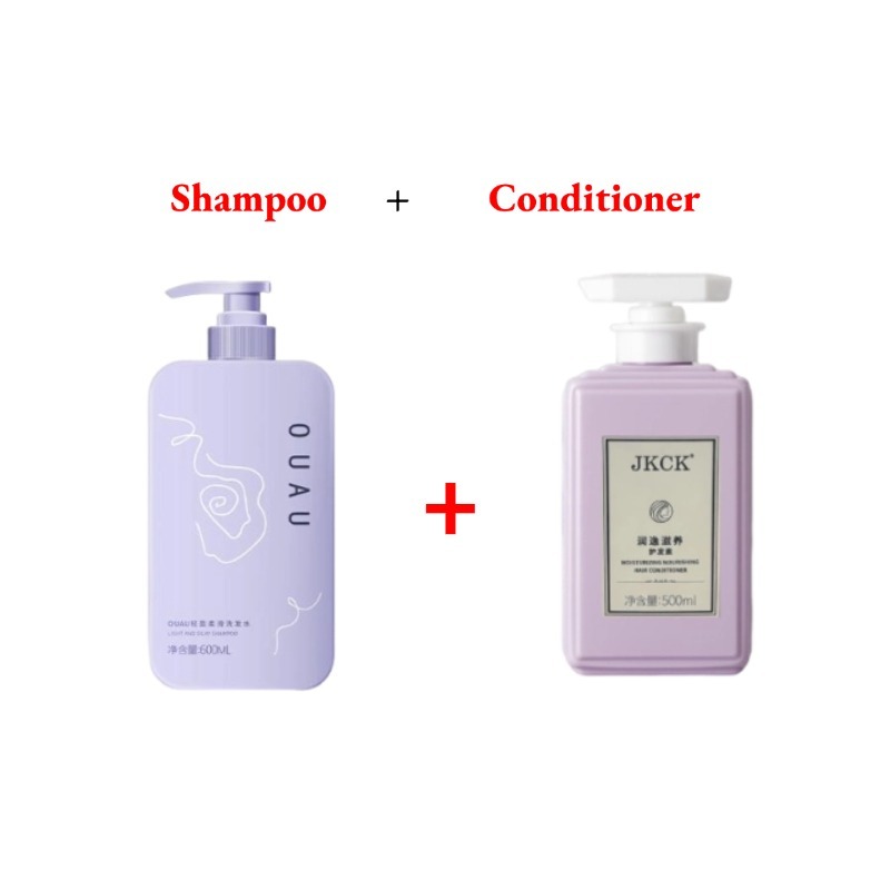 OUAU แชมพูควบคุมความมันและใบผมแสง JKCK Conditioner เรียบและปรับปรุงผมชี้ฟูและแห้ง